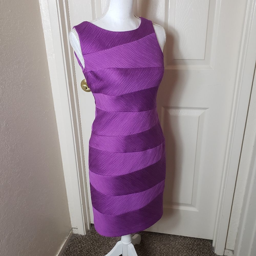 Purple sheath dress 